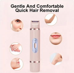 Women's Dual-Head Electric Hair Remover – Painless Facial & Body Trimmer