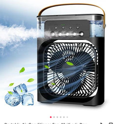 Portable 3-in-1 Air Cooler Fan – Mini AC with Humidifier for Room, Office & Car