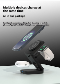 MagCharge Pro 3-in-1 Foldable Wireless Charging Station