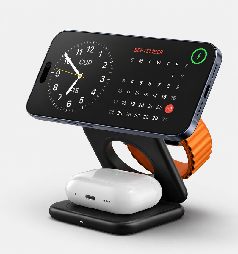 VINZZY X40 3-in-1 Foldable Magnetic Wireless Charger