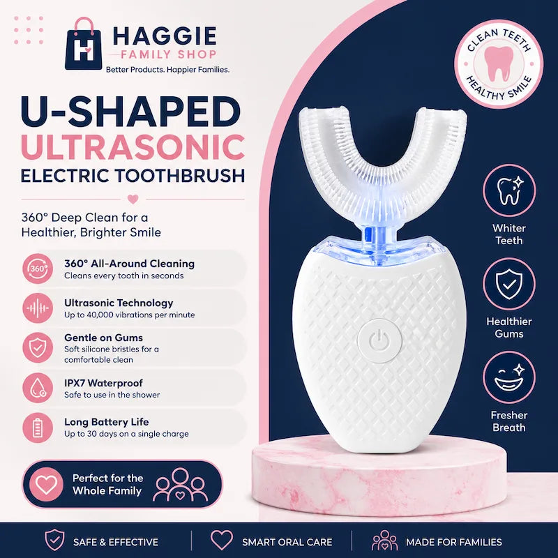 U-Shaped Ultrasonic Electric Toothbrush