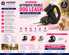 Auto Double Dog Leash
