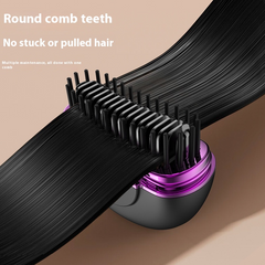 Mini Ceramic Steam Hair Straightener Comb | Cordless USB Rechargeable Hair Styler