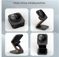 VINZZY X40 3-in-1 Foldable Magnetic Wireless Charging Station