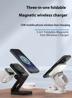 MagCharge Pro 3-in-1 Foldable Wireless Charging Station